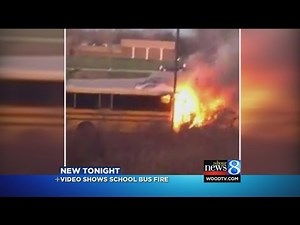 Student: Front of bus went up in flames