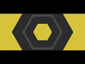 Widescreen Background - Stinger Transitions - Greenscreen - Hexagon - Yellow and Black