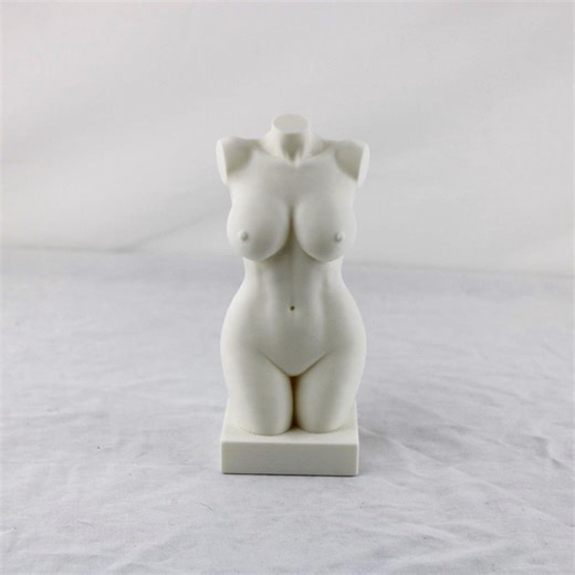 Minimalist Female Body Sculpture | Modern Abstract Torso Statue | Aesthetic Home Decor | 3D Printed Figurine | Vanity Shelf Accent - Etsy