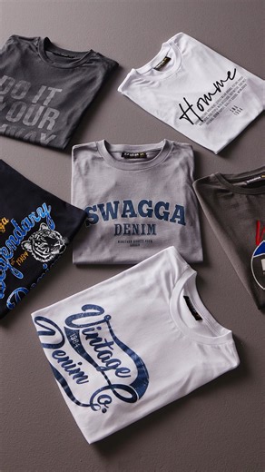 Prints that pop 👕🔥Pair them up, layer them down, and let the Tee do the talking. Which one’s calling your name? 🔥 #GraphicTeeGoals #SwaggaOfficial #SwaggaFashion | Swagga Fashion