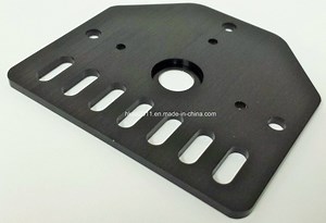 [Hot Item] Black Anodized Aluminum Threaded Rod Plate for Stepper Motor