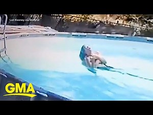 10-year-old saves mom suffering seizure in pool l GMA