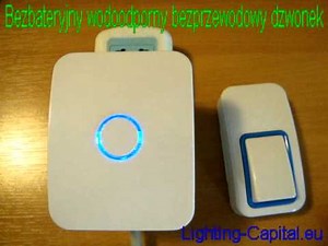 Bezbateryjny wodoodporny bezprzewodowy dzwonek