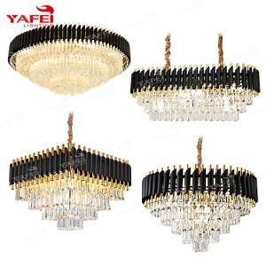 [Hot Item] Modern Beautiful K9 Clear Crystal Pendant Chandelier Lighting Fixture for Home Modern Crystal Chandelier