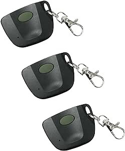3 Pack Keychain Remote Control Linear Multi-Code 300MHz 3089 3060 3070 4120 Mini Garage Opener Remote with 10 Position Dip Switches