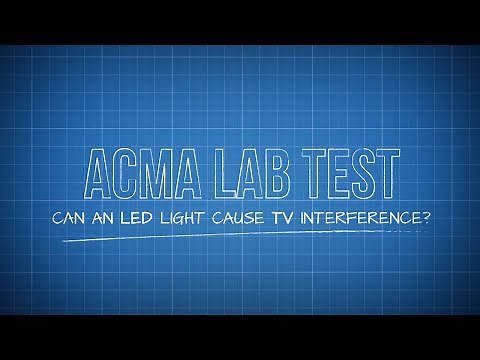 Can LED light cause TV interference?