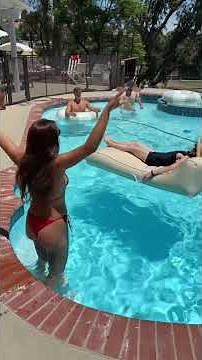 I gave my wife a dissolving swimsuit at our pool party 🤯