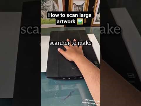 How to scan your large artwork on a small scanner.