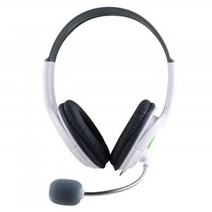 Casque Gamer Xbox 360 Micro Headset Stéréo Vidéo Jeu Casque pour Console PS4/Xbox One/PC/Mobile Blanc
