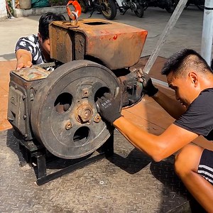 Restore Of Old D20 Diesel Engine | WT Team Woodworking