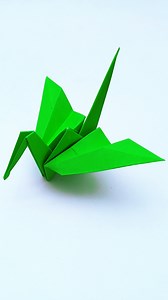 How to fold flapping origami crane - Fun and easy origami crane paper bird #OrigamiCrane #PaperBird #Animals #Crafts | Craft & Decorations