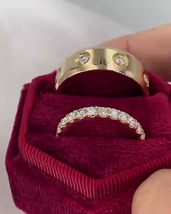 Hello lipeños!!! This beautiful pair of Wedding Ring makes a bold statement.The men ring consist of a wide yellow gold band,contrasting with stunning diamonds.The ladies ring has a delicate row of pave diamonds.Send us a DM for our range of Customized Wedding Ring with Diamonds🍀💍👌💪 -MONDRAGON JEWELRY SHOP LIPA💎 #DIAMONDS #ENGAGEMENTRING #ENGAGEMENTRINGLIPA #JEWELRYSHOPLIPA #TRUSTEDJEWERLY #CUSTOMIZED #LEGIT #MONDRAGON | Mondragon Wedding/Engagement Ring Specialist by JOSE - Ayala Lipa Branc