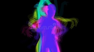 Dancer shadow, silhouette stock video. Video of patterns - 35631802