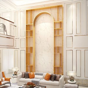 [Hot Item] Custom Perforated Metal Background Wall Decorative Screen Partition