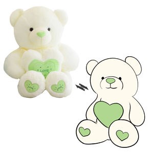 [Hot Item] Factory Embroidery Cute Bear Stuffed Animals Plush Toy Colorful Toys for Kids