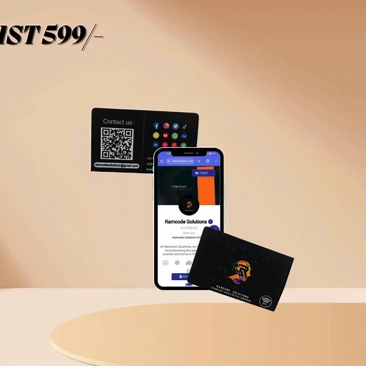 Smart Digital NFC Cards Free Mini Website 🌐 Tap, share & impress — no apps needed! 💼 | Ramcode Solutions Pvt Ltd