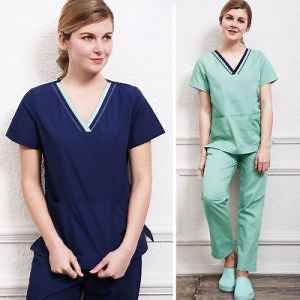 [Hot Item] Blue Top Unisex Companies Cheap Uniforms for Nurses Hospital Scrubs for Doctors