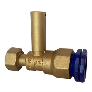 BW-L33 water meter valve with plastic compression PE nut - BMAG VALVE
