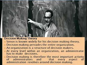 Herbert Simon Decision Making theory