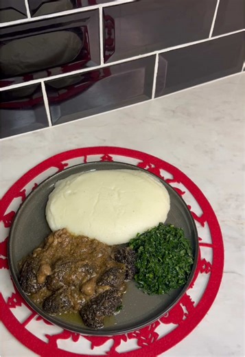 Delicious Tripe and Pap with Kale Recipe