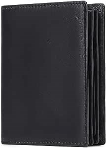 GOIACII Wallets for Men Large Capacity Genuine Leather RFID Mens Bifold Wallet with 16 Card Slots