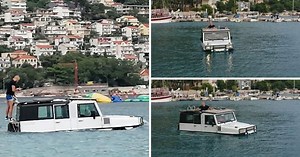 Vozi miško! Turisti se po moru u Omišu provozali džipom