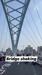 The bridge shakes as Taiwan was hot by an earthquake this morning #Taiwan #earthquake #MovieTalkies | Movie Talkies