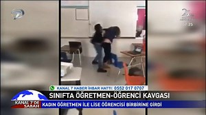485K views · 425 reactions | Sınıfta öğretmen-öğrenci kavgası. Kadın öğretmen ile lise öğrencisi birbirine girdi. | Kanal 7 | Facebook
