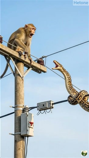 monkey uses knowledge to defeat python