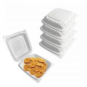 [Hot Item] Microwave PP Food Safe Take Away Packaging Disposable Plastic Clamshell Container Food Packaging