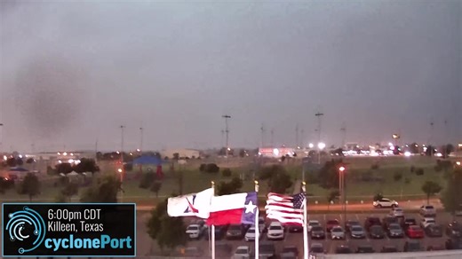 3.2K views · 45 reactions | This was the view from a stationary Cycloneport unit in Killeen, Texas as a severe thunderstorm warned for 70-80 mph winds moved through the area earlier this afternoon! #TXwx | RadarOmega | Facebook