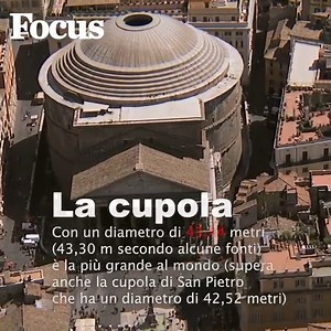 4K views · 140 reactions | Tre cose che (forse) non sapevate sul Pantheon  Per esempio: attraverso il "foro" sul soffitto, ci piove o no?! | Focus | Facebook