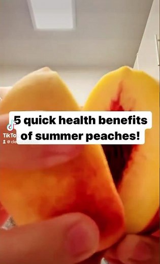🍑 Health benefits of peaches.