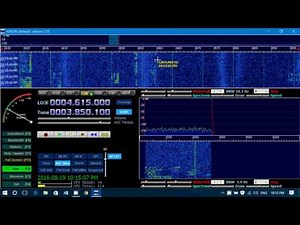Tuning around the 80 meter amateur radio band august 20th 2016 0215 UT