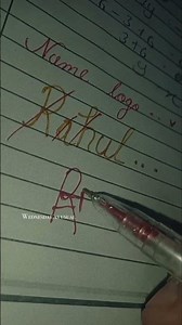 rahul name logo design 👀💟#art #logodesign #signature