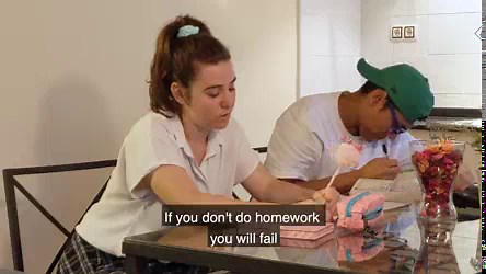 Teenager teaches her Classmate What her Step Dad taught her