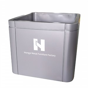 [Hot Item] Galvanized Metal Garden Planter Box with Stand Large Customizable Outdoor Flower Vegetable Container