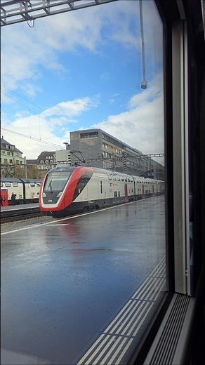 Einfahrt in Bahnhof Luzern Schweiz🇨🇭#sbb #travel #zug