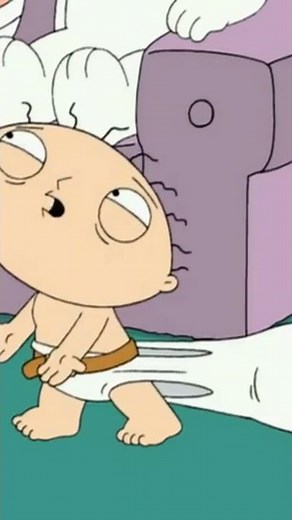 FAMILY GUY - Stewie has too much poop in the diaper