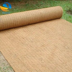 [Hot Item] Coconut Silk Blanket Slope Protection and Anti Erosion Ecological Network Reinforcement with Grass Seed Mixed Green Coconut Silk Blanket