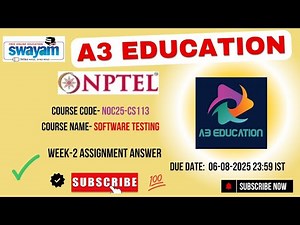 NPTEL Software Testing Week 2 Assignment Answers | NOC25-CS113 | IIIT Bangalore | 2025