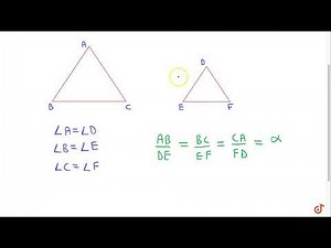 Similar Triangles and their properties