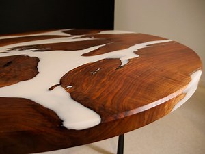 Modern Contemporary Wood Cow Table – Unique 46.5” Round Dining Table, Perfect for Breakfast Nooks & Sunroom Entertaining, Handcrafted - Etsy Australia