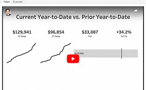 #TableauTipTuesday | Week 2 2019| How to Compare Current YTD to Prior YTD