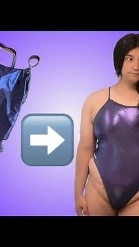 Crossdress Swimsuit (Shiny Purple Swimwear)