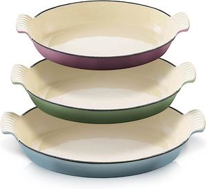 [Hot Item] Custom Kitchen Cookware Enamel Cast Iron Fish Shape Baking Pan