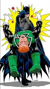 Batman knocks out Green Lantern with one punch!