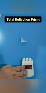 Total Light Reflection through Prism #facebookreels #physics | All About Physics