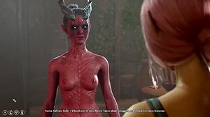 Mindflayer And Nymph Caught By Half-Illithid Tiefling