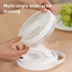 [Hot Item] Compact Foldable Fan Adjustable Angles Battery Display for Home Outdoors